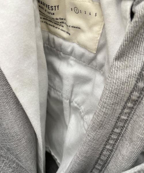 HARVESTY（ハーベスティー）HARVESTY (ハーベスティー) ワイドデニムパンツ ブラック サイズ:1の古着・服飾アイテム