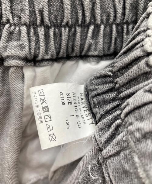 HARVESTY（ハーベスティー）HARVESTY (ハーベスティー) ワイドデニムパンツ ブラック サイズ:1の古着・服飾アイテム