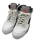 NIKEナイキ）の古着「AIR JORDAN5 RETRO」｜ホワイト