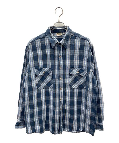 FIVE BROTHER（ファイブブラザー）FIVE BROTHER (ファイブブラザー) 長袖シャツ ブルー サイズ:XLの古着・服飾アイテム