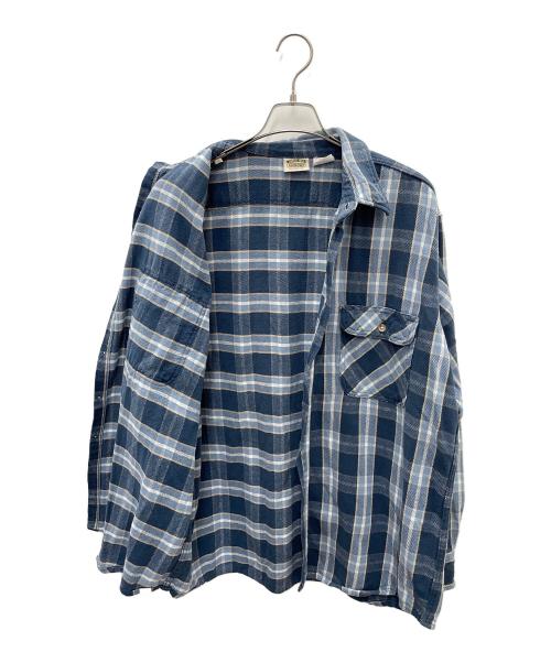 FIVE BROTHER（ファイブブラザー）FIVE BROTHER (ファイブブラザー) 長袖シャツ ブルー サイズ:XLの古着・服飾アイテム