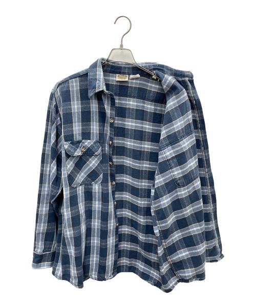 FIVE BROTHER（ファイブブラザー）FIVE BROTHER (ファイブブラザー) 長袖シャツ ブルー サイズ:XLの古着・服飾アイテム
