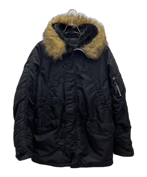 ALPHA（アルファ）ALPHA (アルファ) N-3Bフライトジャケット ブラック サイズ:Lの古着・服飾アイテム