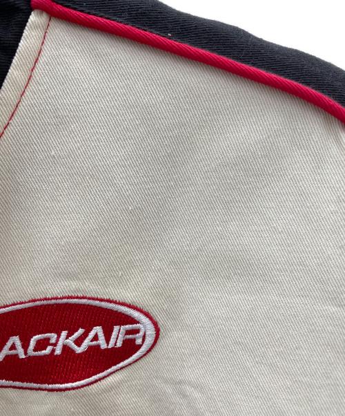 Black air（ブラック エアー）Black air (ブラック エアー) レーシングジャケット ブラック×ホワイト×レッド サイズ:Lの古着・服飾アイテム