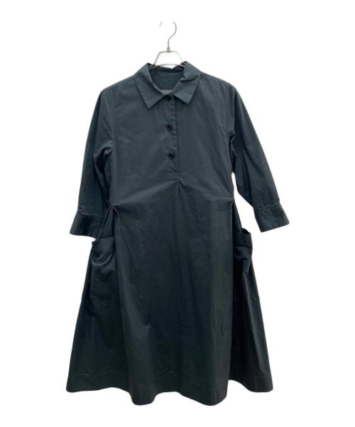 MARGARET HOWELL（マーガレットハウエル）MARGARET HOWELL (マーガレットハウエル) 長袖ワンピース グリーン サイズ:2の古着・服飾アイテム