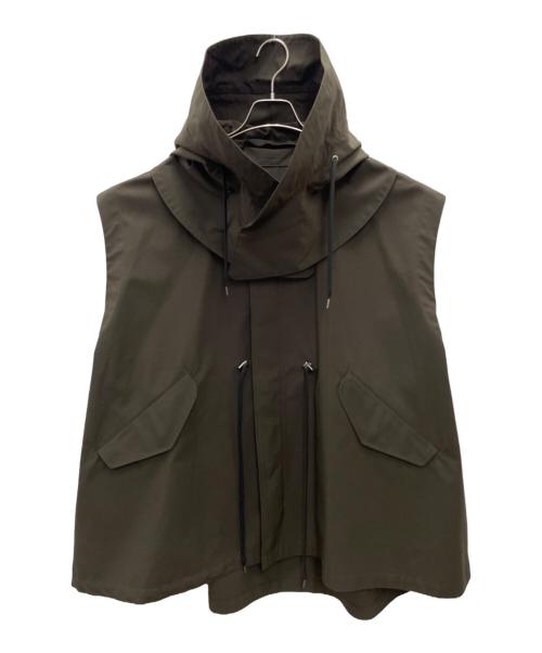 VACHEMENT（ヴァシュモン）VACHEMENT (ヴァシュモン) リサイクルシェルタフタベスト カーキ サイズ:Fの古着・服飾アイテム