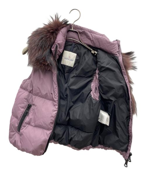 MONCLER（モンクレール）MONCLER (モンクレール) ダウンベスト パープル サイズ:１の古着・服飾アイテム