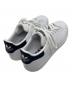 adidas (アディダス) スニーカー ホワイト×ネイビー サイズ:24：5000円