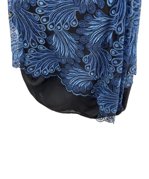 JUNYA WATANABE COMME des GARCONS（(ジュンヤワタナベ コムデギャルソン）JUNYA WATANABE COMME des GARCONS ((ジュンヤワタナベ コムデギャルソン) ノースリーブブラウス ブラック×ブルー サイズ:Sの古着・服飾アイテム