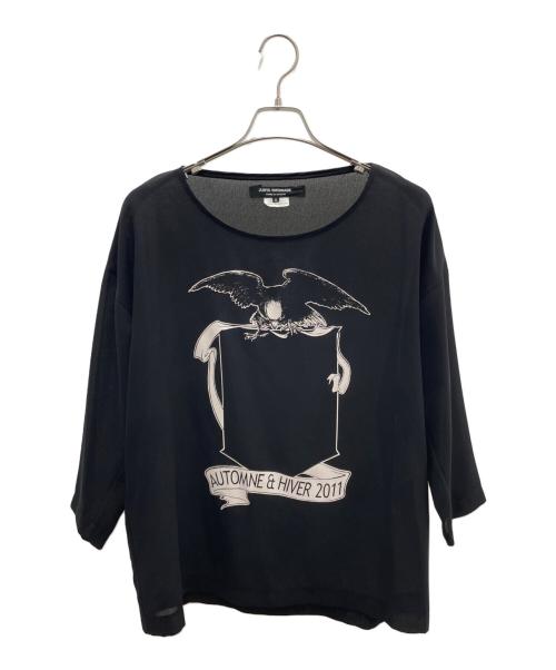 JUNYA WATANABE COMME des GARCONS（(ジュンヤワタナベ コムデギャルソン）JUNYA WATANABE COMME des GARCONS ((ジュンヤワタナベ コムデギャルソン) 長袖カットソー ブラック サイズ:Sの古着・服飾アイテム