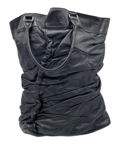 JUNYA WATANABE COMME des GARCONS（(ジュンヤワタナベ コムデギャルソン）JUNYA WATANABE COMME des GARCONS ((ジュンヤワタナベ コムデギャルソン) レザートートバッグ ブラックの古着・服飾アイテム
