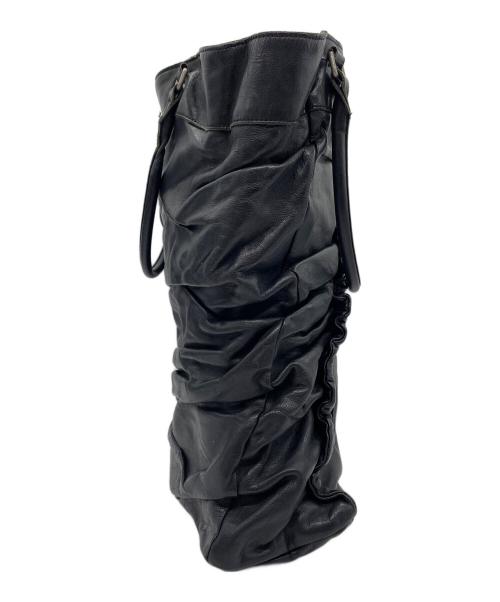 JUNYA WATANABE COMME des GARCONS（(ジュンヤワタナベ コムデギャルソン）JUNYA WATANABE COMME des GARCONS ((ジュンヤワタナベ コムデギャルソン) レザートートバッグ ブラックの古着・服飾アイテム