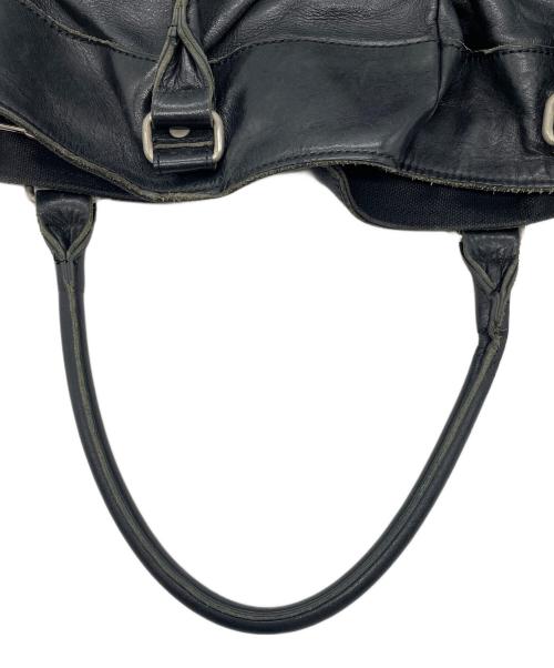 JUNYA WATANABE COMME des GARCONS（(ジュンヤワタナベ コムデギャルソン）JUNYA WATANABE COMME des GARCONS ((ジュンヤワタナベ コムデギャルソン) レザートートバッグ ブラックの古着・服飾アイテム