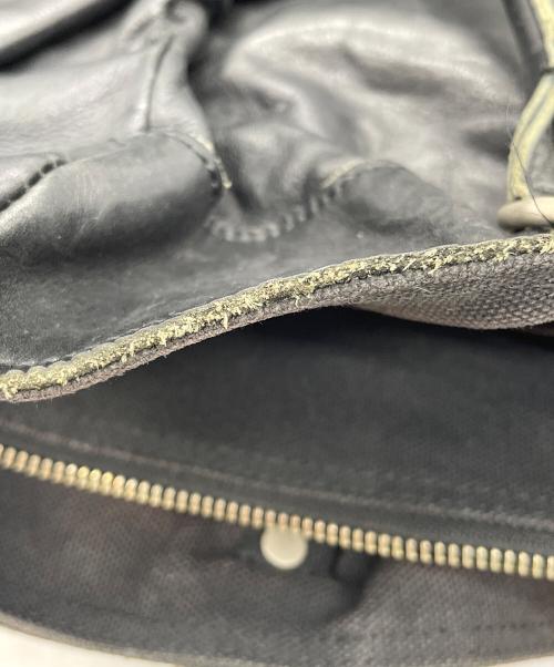 JUNYA WATANABE COMME des GARCONS（(ジュンヤワタナベ コムデギャルソン）JUNYA WATANABE COMME des GARCONS ((ジュンヤワタナベ コムデギャルソン) レザートートバッグ ブラックの古着・服飾アイテム