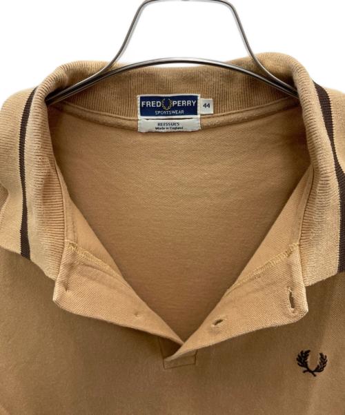 FRED PERRY（フレッドペリー）FRED PERRY (フレッドペリー) ポロシャツ ブラウン サイズ:44の古着・服飾アイテム