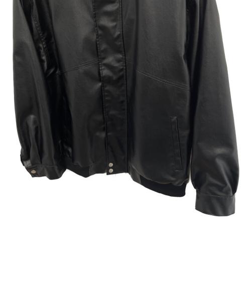 nilway（ニルウェイ）nilway (ニルウェイ) フェイクレザージャケット ブラック サイズ:Mの古着・服飾アイテム