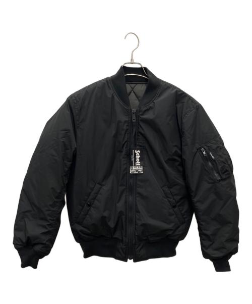 Schott（ショット）Schott (ショット) リバーシブルフライトジャケット ブラック サイズ:Mの古着・服飾アイテム