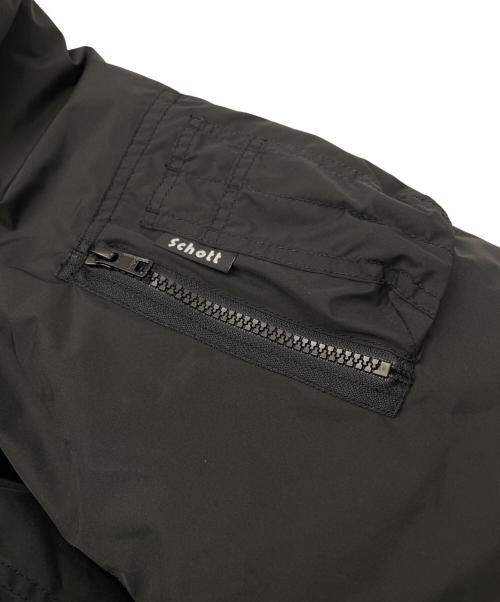 Schott（ショット）Schott (ショット) リバーシブルフライトジャケット ブラック サイズ:Mの古着・服飾アイテム