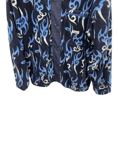 HUF（ハフ）HUF (ハフ) フリースジャケット ブルー サイズ:Lの古着・服飾アイテム