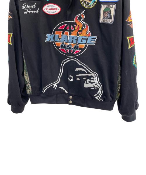 X-LARGE（エクストララージ）X-LARGE (エクストララージ) レーシングジャケット ブラック サイズ:Lの古着・服飾アイテム