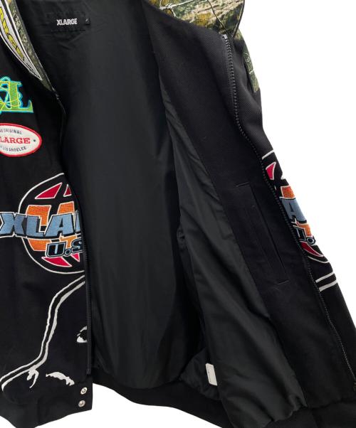 X-LARGE（エクストララージ）X-LARGE (エクストララージ) レーシングジャケット ブラック サイズ:Lの古着・服飾アイテム