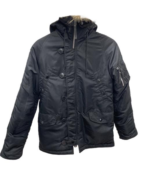 ALPHA（アルファ）ALPHA (アルファ) N-3B フライトジャケット ブラック サイズ:Mの古着・服飾アイテム