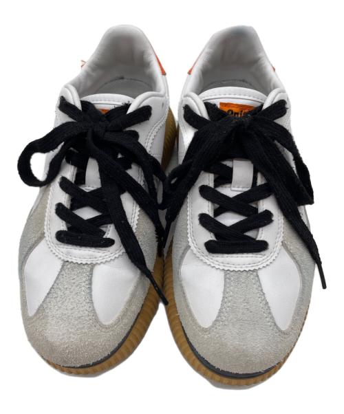 Onitsuka Tiger（オニツカタイガー）Onitsuka Tiger (オニツカタイガー) スニーカー ホワイト×グレー サイズ:22.5の古着・服飾アイテム