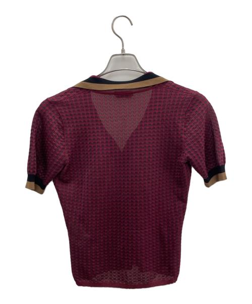 FENDI（フェンディ）FENDI (フェンディ) ポロシャツ レッド サイズ:Mの古着・服飾アイテム