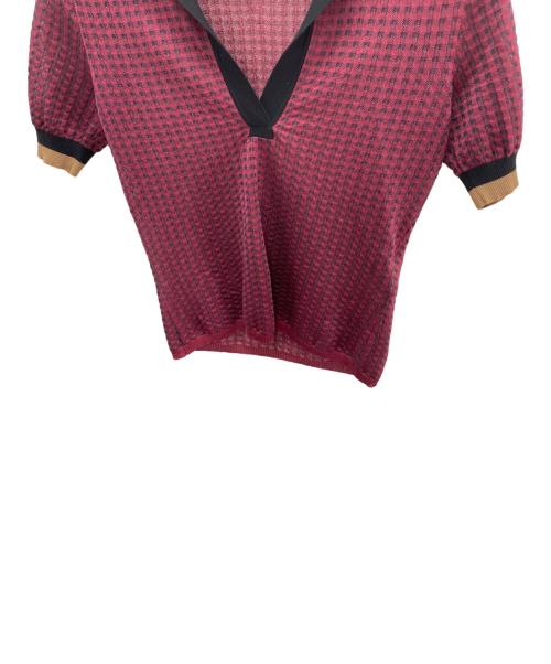 FENDI（フェンディ）FENDI (フェンディ) ポロシャツ レッド サイズ:Mの古着・服飾アイテム