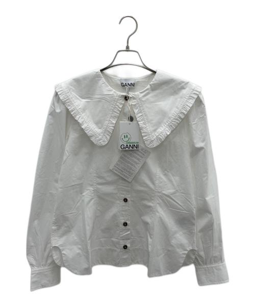 GANNI（ガニー）GANNI (ガニー) 長袖ブラウス ホワイト サイズ:40の古着・服飾アイテム