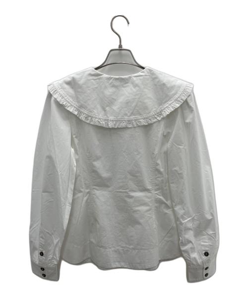 GANNI（ガニー）GANNI (ガニー) 長袖ブラウス ホワイト サイズ:40の古着・服飾アイテム