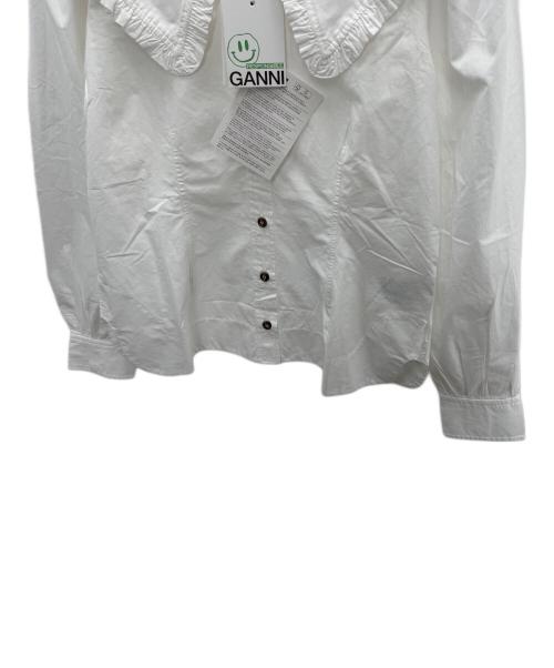 GANNI（ガニー）GANNI (ガニー) 長袖ブラウス ホワイト サイズ:40の古着・服飾アイテム