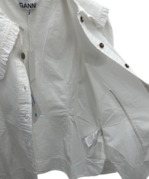GANNI（ガニー）GANNI (ガニー) 長袖ブラウス ホワイト サイズ:40の古着・服飾アイテム
