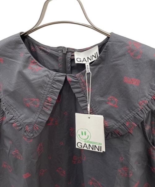 GANNI（ガニー）GANNI (ガニー) ノースリーブブラウス ブラック サイズ:42の古着・服飾アイテム