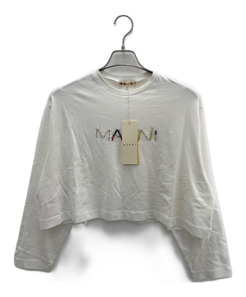 MARNI（マルニ）MARNI (マルニ) 長袖カットソー ホワイト サイズ:14の古着・服飾アイテム