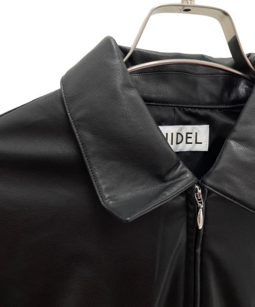 Snidel（スナイデル）Snidel (スナイデル) フェイクレザージャケット ブラック サイズ:ワンサイズの古着・服飾アイテム