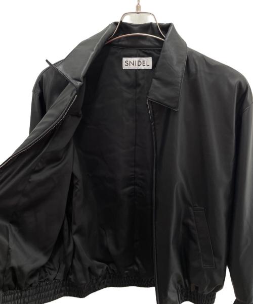 Snidel（スナイデル）Snidel (スナイデル) フェイクレザージャケット ブラック サイズ:ワンサイズの古着・服飾アイテム