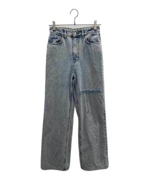 ROKH（ロク）ROKH (ロク) ダメージ加工デニムパンツ ブルー サイズ:34の古着・服飾アイテム