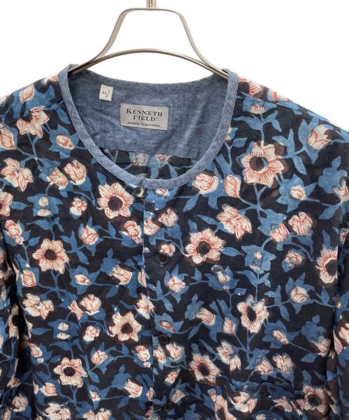 kenneth field（ケネスフィールド）kenneth field (ケネスフィールド) 長袖シャツ ネイビー サイズ:XLの古着・服飾アイテム