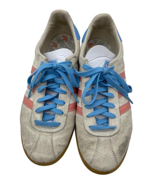 adidas（アディダス）adidas (アディダス) ローカットスニーカー ベージュ×ブルー サイズ:29の古着・服飾アイテム