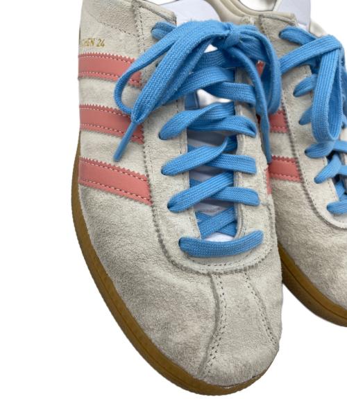adidas（アディダス）adidas (アディダス) ローカットスニーカー ベージュ×ブルー サイズ:29の古着・服飾アイテム