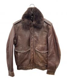 Schott（ショット）の古着「レザージャケット」｜ブラウン