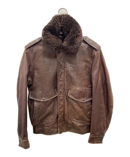 Schott（ショット）Schott (ショット) レザージャケット ブラウン サイズ:38の古着・服飾アイテム