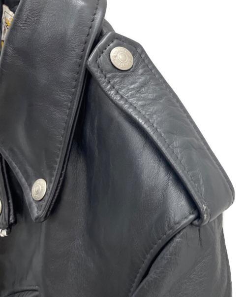 Schott（ショット）Schott (ショット) レザーライダースジャケット ブラック サイズ:40の古着・服飾アイテム