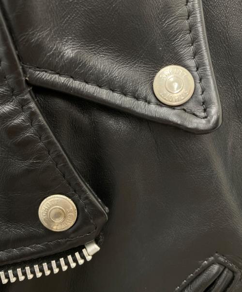 Schott（ショット）Schott (ショット) レザーライダースジャケット ブラック サイズ:40の古着・服飾アイテム