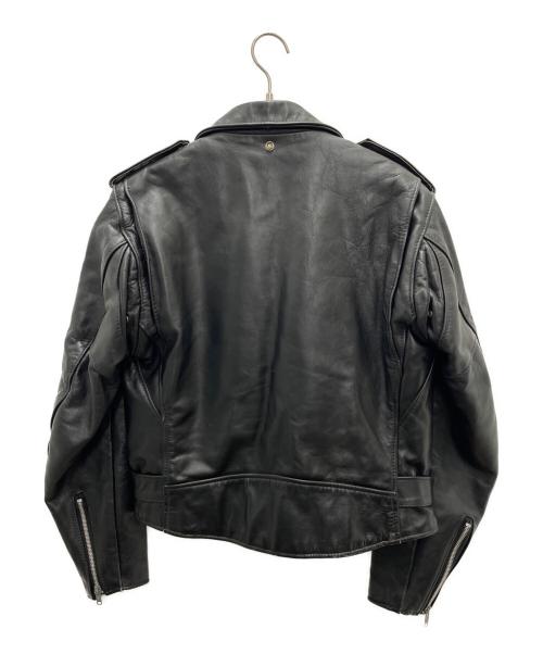Schott（ショット）Schott (ショット) レザーライダースジャケット ブラック サイズ:40の古着・服飾アイテム