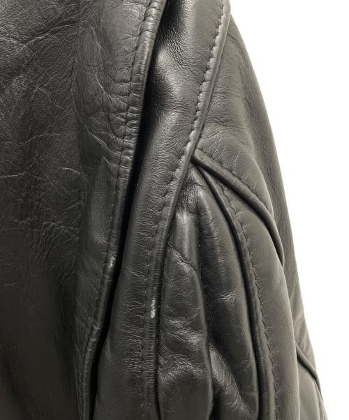 Schott（ショット）Schott (ショット) レザーライダースジャケット ブラック サイズ:40の古着・服飾アイテム
