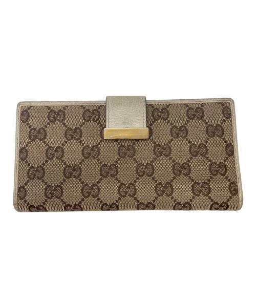 GUCCI（グッチ）GUCCI (グッチ) 長財布 ブラウンの古着・服飾アイテム