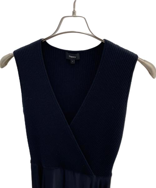 theory（セオリー）theory (セオリー) ノースリーブ・キャミソールワンピース ネイビー サイズ:Sの古着・服飾アイテム