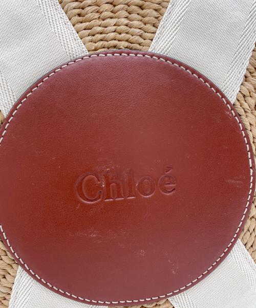Chloe（クロエ）Chloe (クロエ) Mifuko (ミフコ) ラージバスケットバッグ ブラウンの古着・服飾アイテム